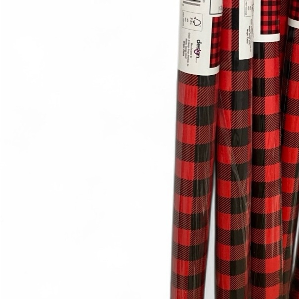 Red and Black Plaid Wrapping Paper